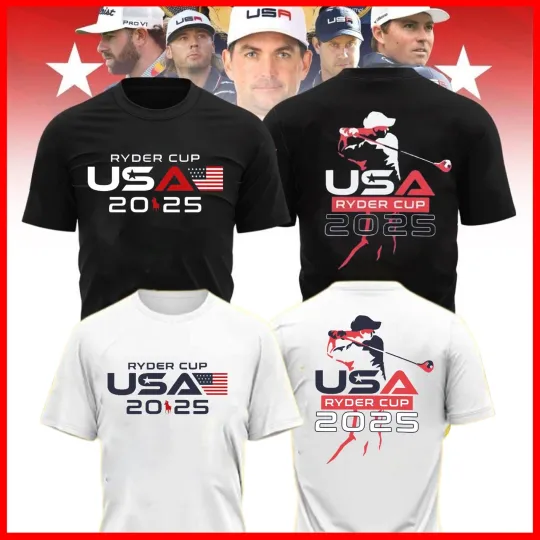 Discover 🔥 BIG SALE 2025 Ryder Cup Bethpage 2 Sides Shirt Ryder Cup USA Team For Fan