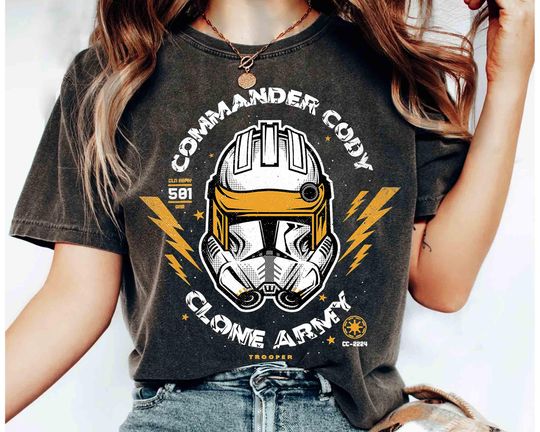 Star Wars Commander Cody Clone Army Head Shot Shirt, Star Wars Day Tee, May The Force Tee, Galaxy's Edge Family Holiday Vacation Trip
