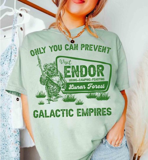 Discover Vintage Ewok Endor National Park Protect Our Forest Shirt, Vintage Star Wars Forest Camp Tee, Hollywood Studios Galaxy's Edge Family Trip