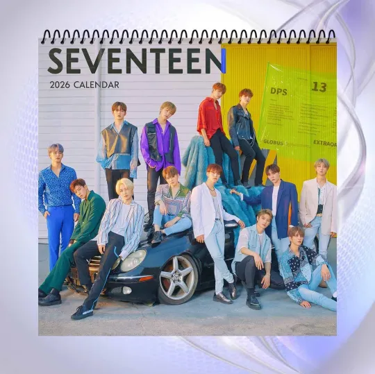 Discover Seventeen 2026 Calendar, Kpop Boy Group Wall Calendar, Gift for Fans
