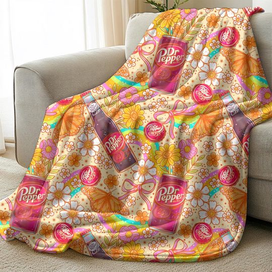 Discover Cute Soda Fleece Blanket for Home & Living
