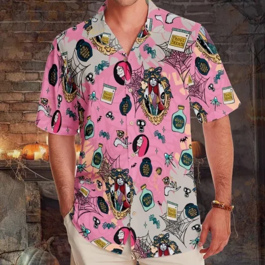 Discover Spooky Sally Coquette Bow Hawaiian Shirt, Nightmare Before Christmas Disney Shir