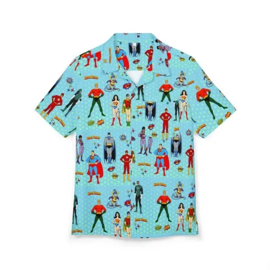 Discover Super Friends Hawaiian Shirt, Retro Comic Unisex Button-Down