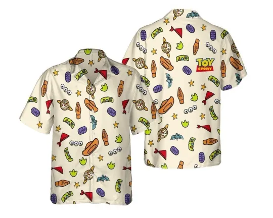 Discover Retro Toy Story Group Characters Hawaiian Shirt