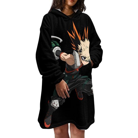 Bakugo Hooded Blanket