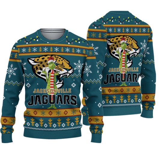 football Jacksonville Jaguar Ugly Sweater Funny funny character Ugly Christmas Sweater