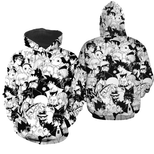 One Piece Dragonball Z Anime Hooded Sweater Sweatshirt Hoodie Hooded Sweater