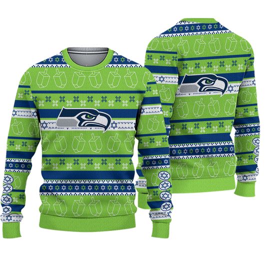 Seattle Football Team Seahawks Ugly SweaterSweater, Football Ugly Sweater