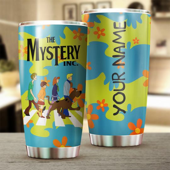 Scooby Doo Tumbler, The Mystery Tumbler, Scooby Doo Stainless Tumbler, Customized Tumbler