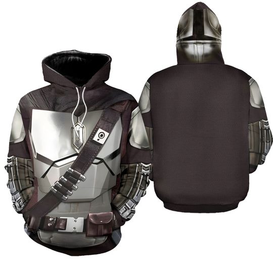Star Wars the Mandalorian Cosplay Hoodie 3D