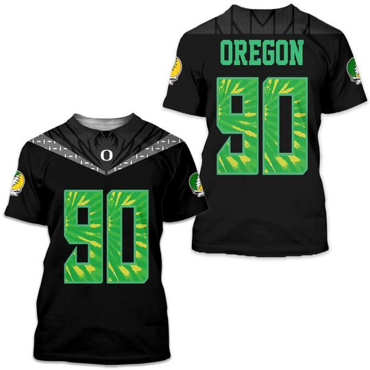 2025 Oregon Duck Footbal x Grateful Dad 3D Shirt S-5XL