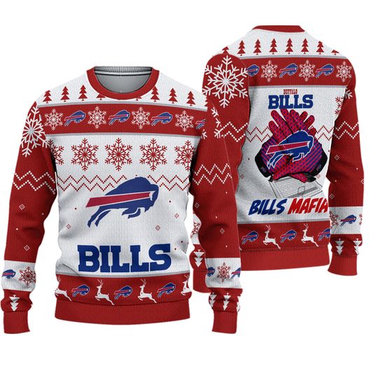 Bills Mafia Christmas Ugly Sweater