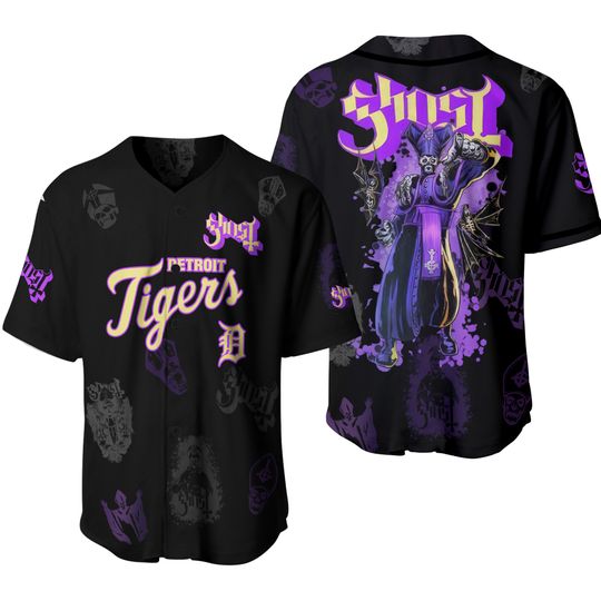 Detroit x Ghost Band World Tour 2025 Baseball Jersey Reprint