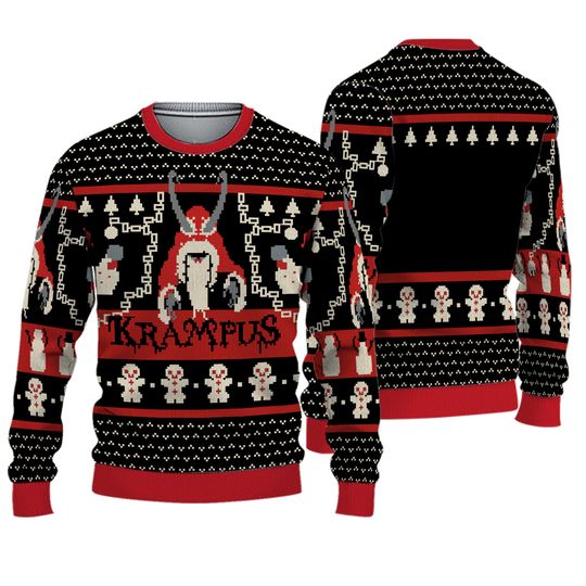Women's Krampus Knit Ugly Christmas Sweater