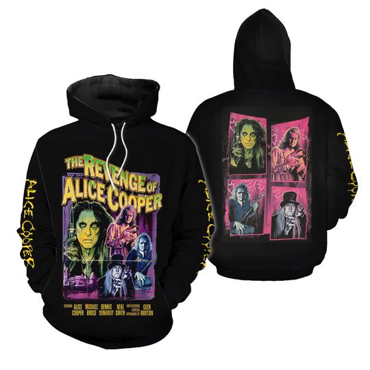 Alice Cooper 3D Hoodie, Clothing
