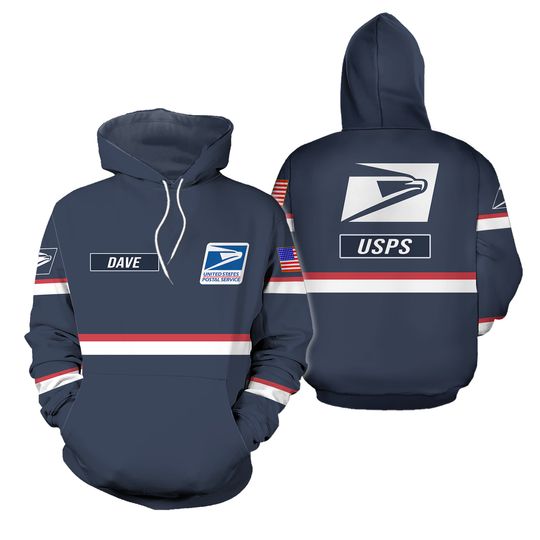 Personalized Name Pround Postal Worker 3D Hoodie
