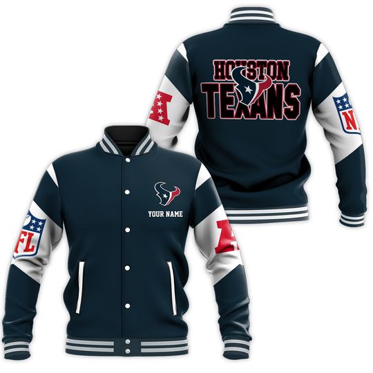 Houston Texans National Football Conference Unisex Baseball Jacket