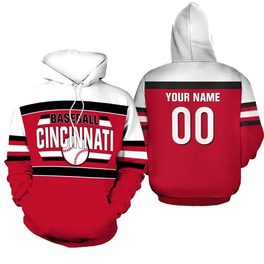 Cincinnati Hoodies for Men Personalized Customized Any Name and Number Sweatshirt Gifts for men