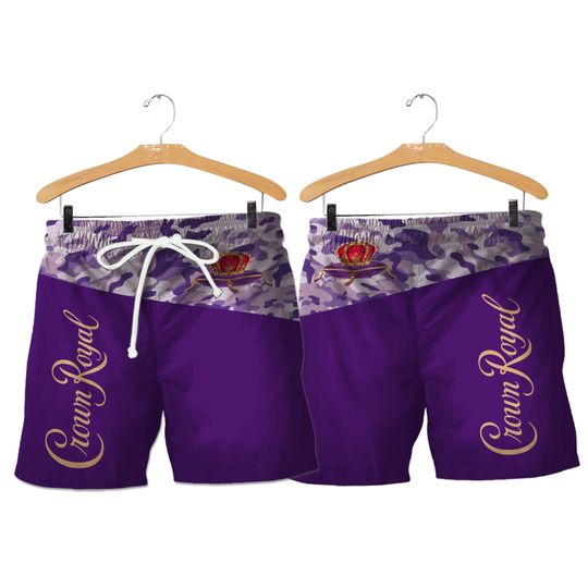 Crown Royal Mens Shorts, Crown Royal Shorts, Crown Royal Beach Shorts, Whisky Swim Shorts, Crown Royal Summer Pants, Fathers Day Gift