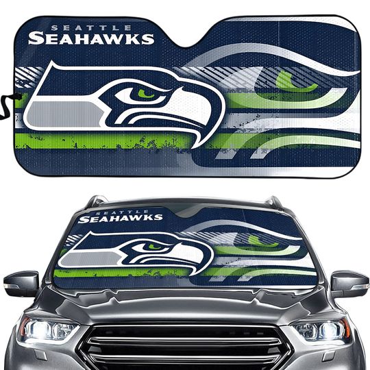 New football Seattle Seahawks Car Truck Windshield Folding Front Sun Shade Large Size
