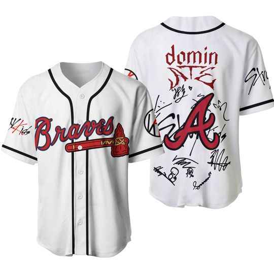 Yc Atlanta Brave X Stray Kids Limited Edition Baseball Jersey
