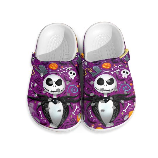 Nightmare Before Christmas Jack Skellington Clogs Shoes, Jack Skellington Slippers