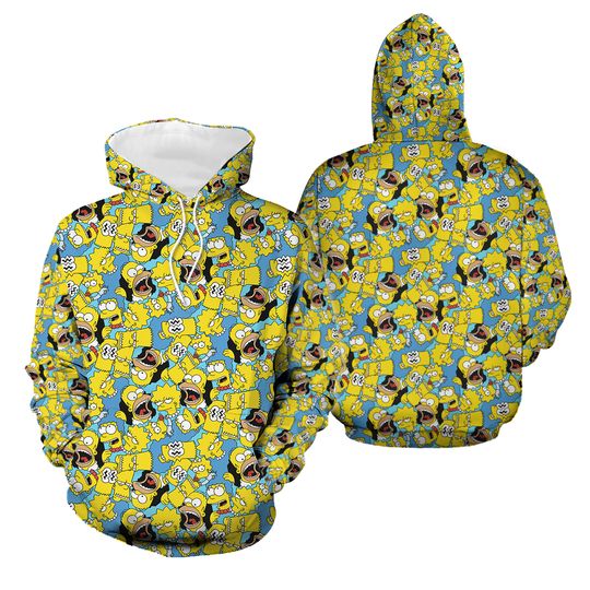 Simpsons Hoodie, Funny Cartoon, Family Hoodie, The Simpsons Shirt Gift
