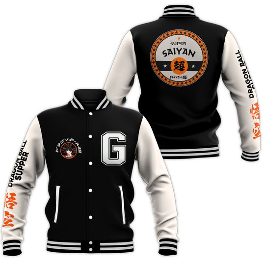 Son Goku (Dragon Ball Super) Fleece Varsity Jacket