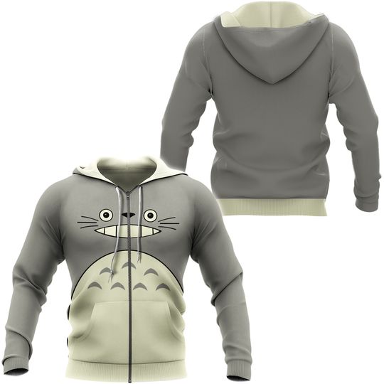 Totoro Hoodie – Cute Studio Ghibli Anime Graphic Hoodie for Fans
