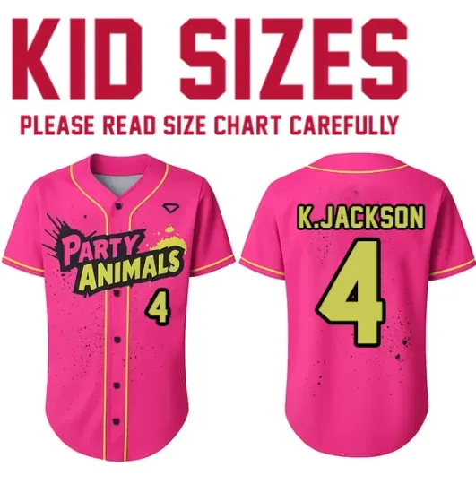 Savannah Bananas K.Jackson #4 Baseball Jersey All Size