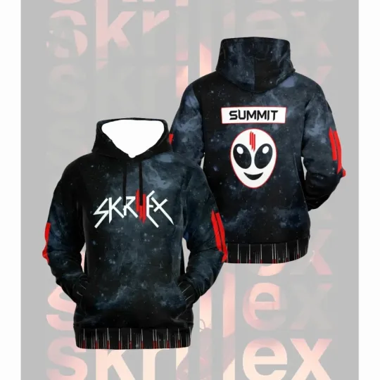 Discover 3d hoodie US size, Skrillex Submit Red Star Hoodie, Skrillex Full Size S-5XL