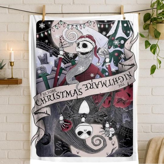 Discover Nightmare Soft Flannel Blanket Christmas Gift for Gamers and Fans