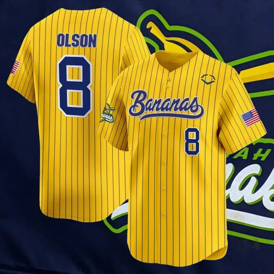 Discover Rare Savannah Bananas Olson Baseball Jersey #0 Gift For Fans