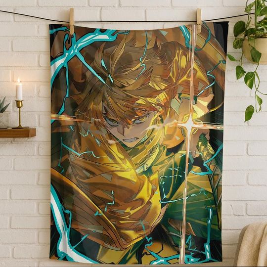 Discover Anime Demon Anime Soft Flannel Throw Blanket, Otaku Gift and Room Decor