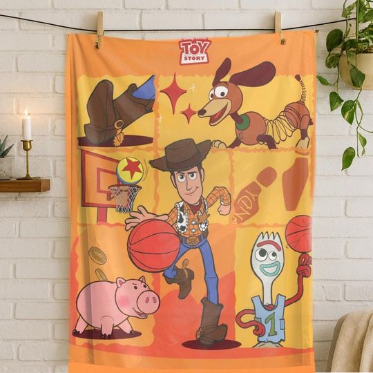 Discover Toy Story Christmas Flannel Throw Blanket, Cozy Holiday Gift