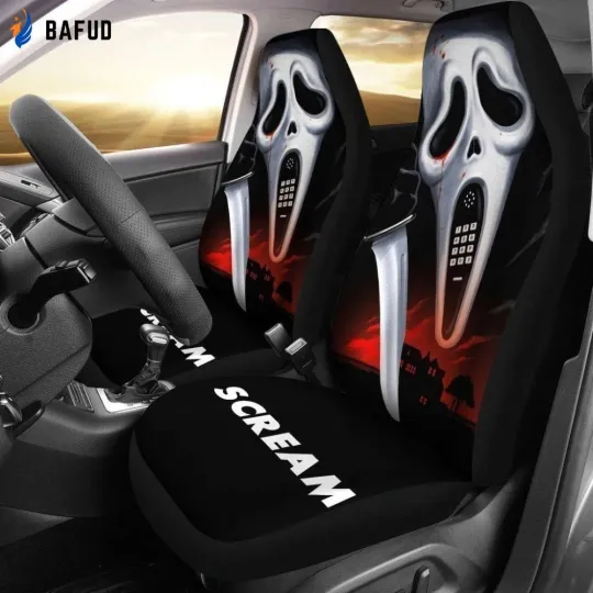 Discover Scream Halloween Car Seat Covers