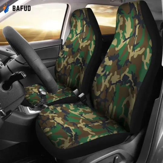Discover Military Camo Car Seat Covers