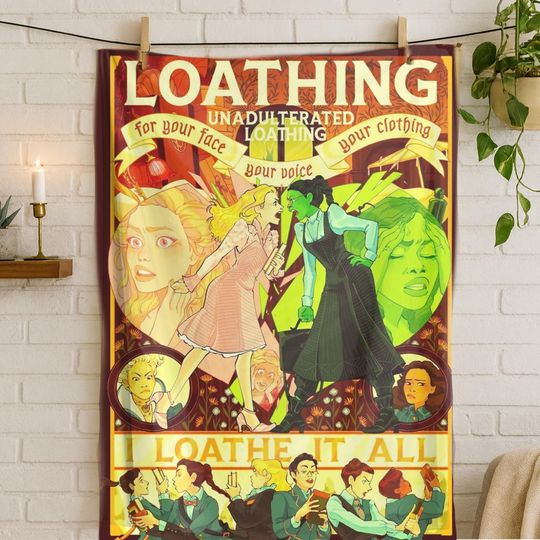 Discover Wicked Broadway Musical Flannel Throw Blanket, Theatre Fan Gift