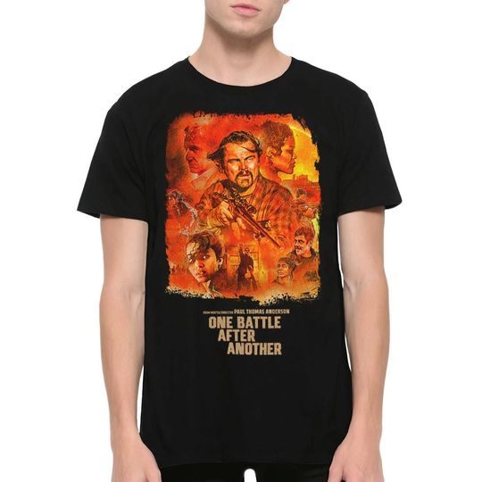 Discover One Battle After Another Art T-Shirt Leonardo DiCaprio Men's Women's Sizes