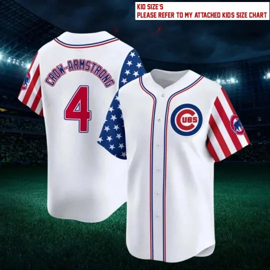 Discover HOT Pete Crow #4 Cubs Baseball Jersey Kids S-234XL shirt B2044