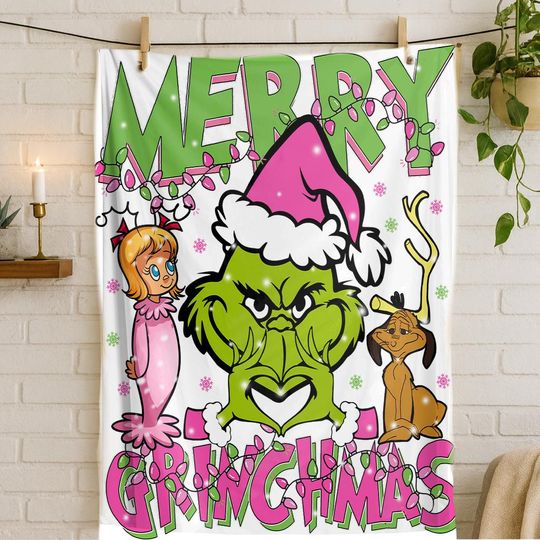 Discover Grin  Blanket, Soft Flannel Blanket for Fans, Cozy Warm Bedding, Otaku Room Decor Gift