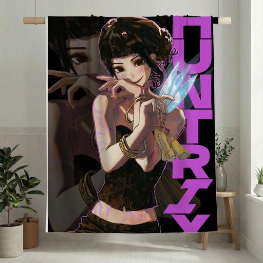 Discover Huntrix K-Pop Demon Hunters Soft Flannel Throw Blanket, Idol Girl Group Fan Gift