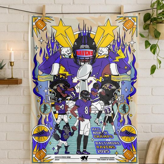 Discover Baltimore Ravens Blanket, Art Blanket, football Football Team Gift, Game Day Decor for Fans,Football Fan Gifts