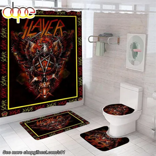 Discover Slayer Shower Curtain Bathroom set