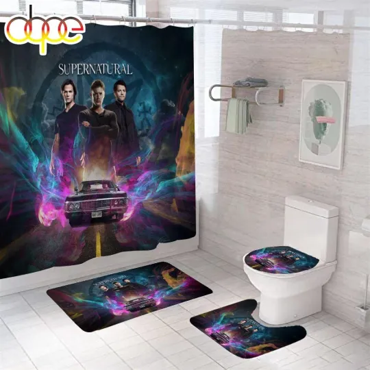 Discover Supernatural Shower Curtain Bathroom set