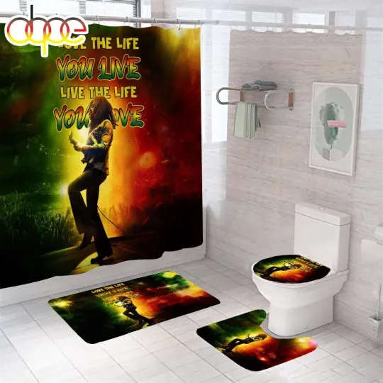 Discover Bob Marley Shower Curtain Bathroom set