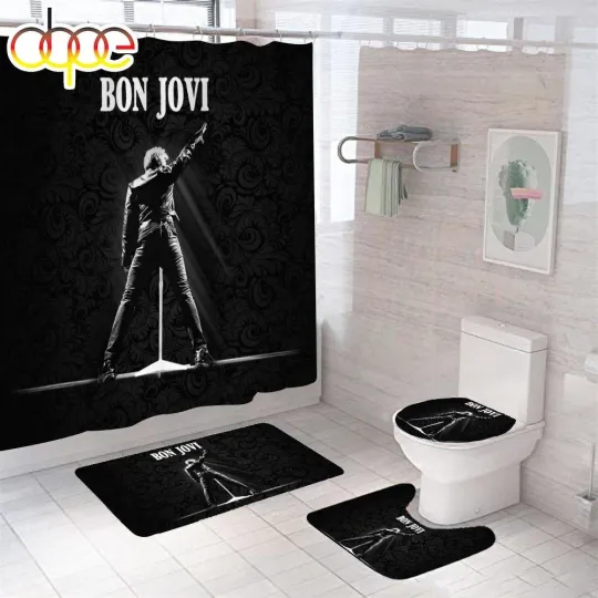 Discover Bon Jovi Shower Curtain Bathroom set