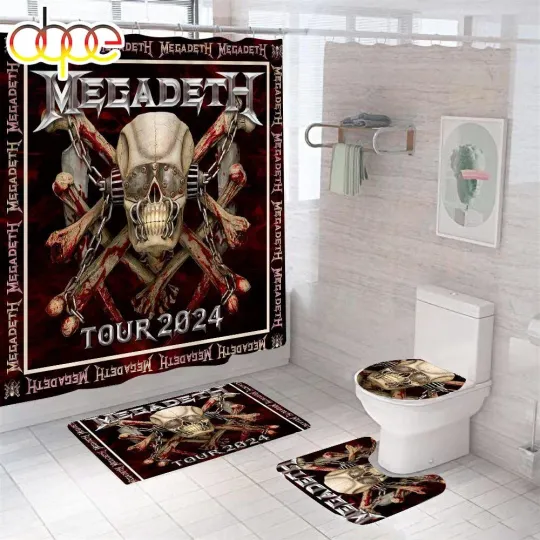 Discover Megadeth Band Shower Curtain Bathroom set