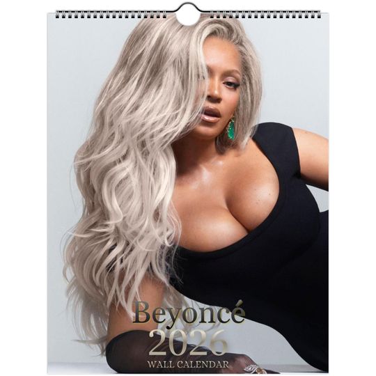 Discover Beyoncé 2026 Wall Calendar A4, Music Icon Fan Art, Pop Star Poster, Modern Wall Decor, US Holidays