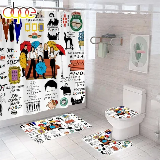 Discover Friends Shower Curtain Bathroom set
